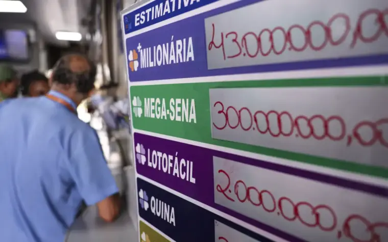 Acumulada, Mega-sena oferece prêmio de R$ 45 milhões na próxima quarta