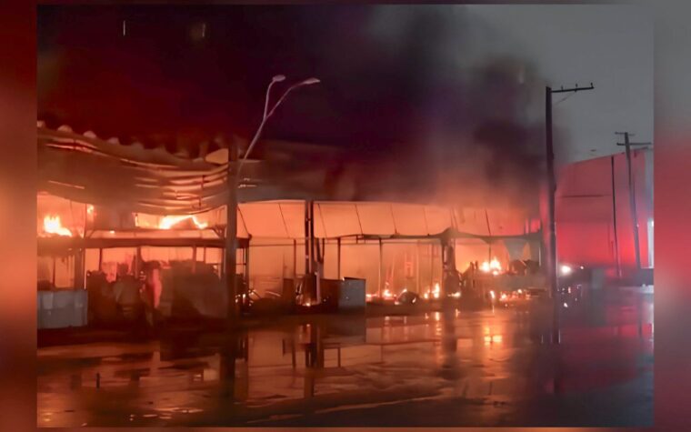 Incêndio no Ceagesp destrói pavilhão de frutas e causa prejuízos